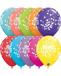 Balon latex Happy Birthday 28 cm, cod 1BAL.52975