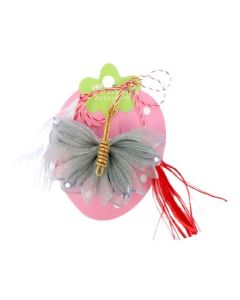 Martisor brosa eleganta in forma de fluture cu accente argintii si aurii, cod M8M72
