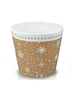 Vas ceramic 14*12 cm, cod 39.062.14 Retro Cream